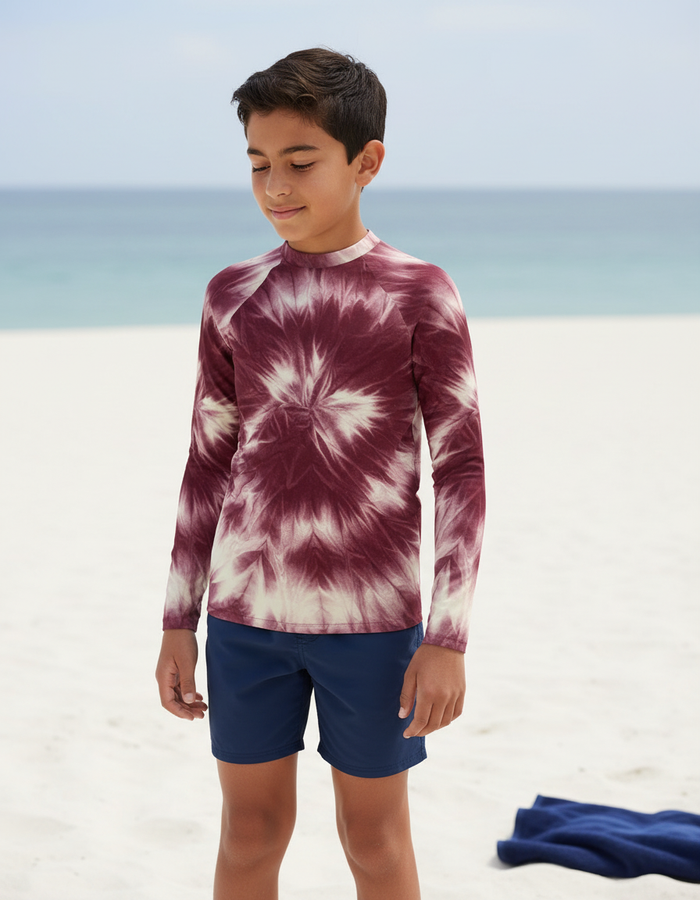 Rashguard — Youth Amaranth Glacier