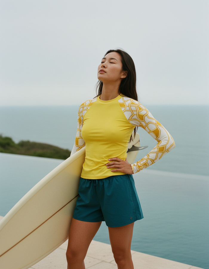 Rashguard — Women's Lemon Yellow Albaicín