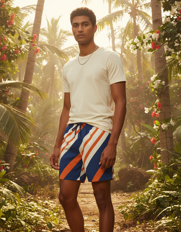 Men's Swim Trunks in Vivid