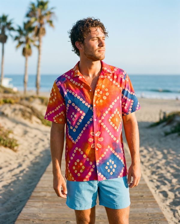 Bandhani Collection hawaiian shirts