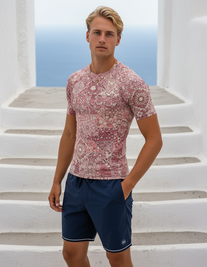 Rashguard — Men's Tea Rose Riad