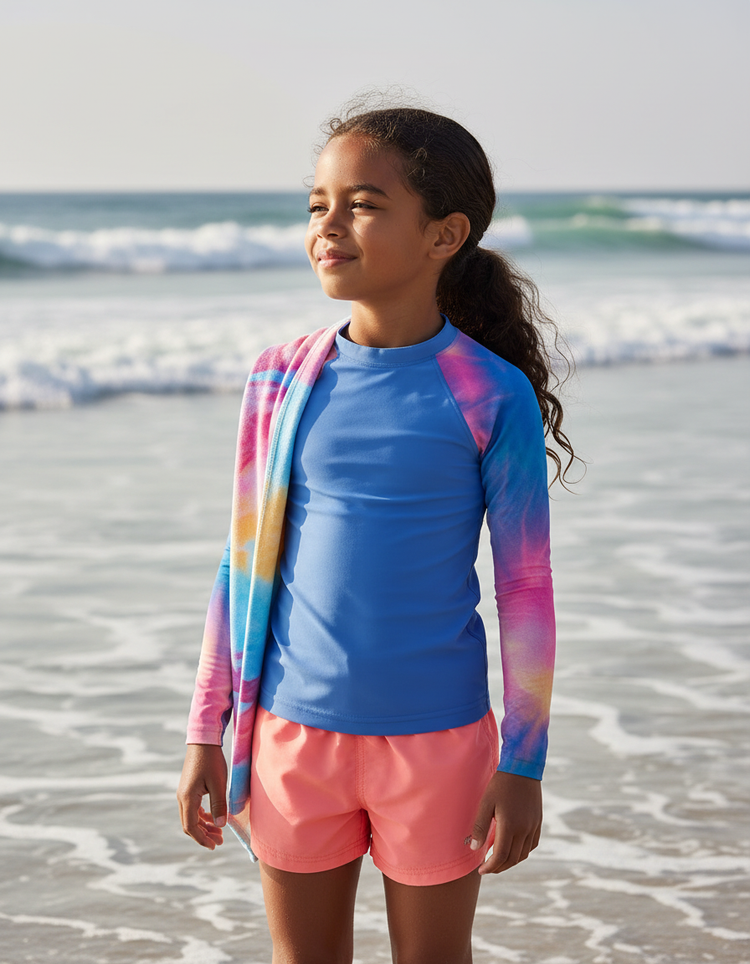 Kids Ice-Dye Rash Guard