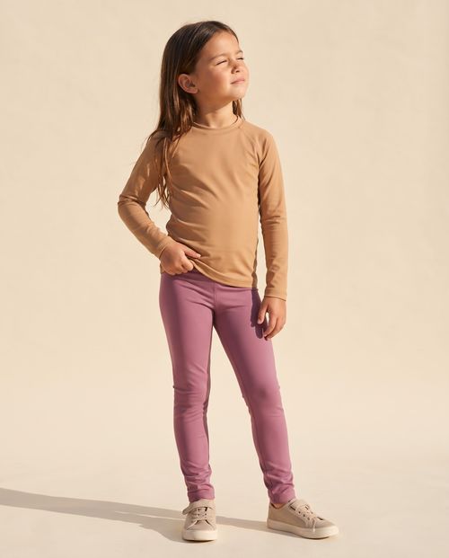 Mauve Girls Leggings Girls Leggings — Lolekai