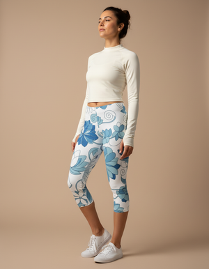 Aqua capri leggings