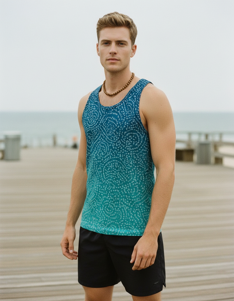 Men's Bandhani Tank Top