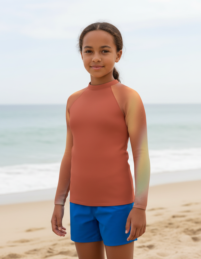 Rashguard — Youth Burnt Sienna Chroma