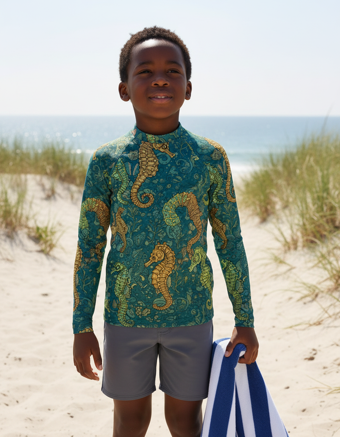 Rashguard — Kids Runway Emerald Triton