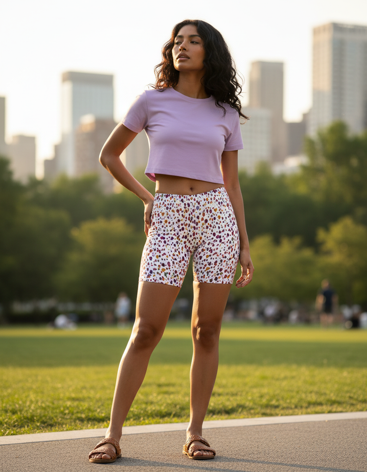Women's Polka Dot Short Shorts