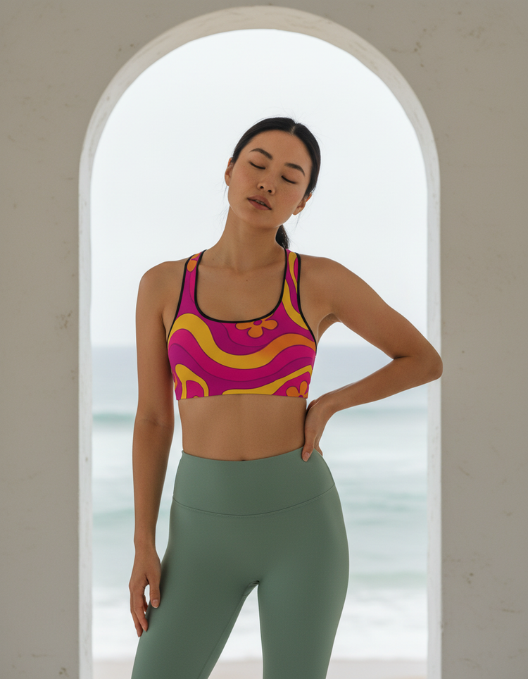 Spiral Dance Groovy Sports Bra