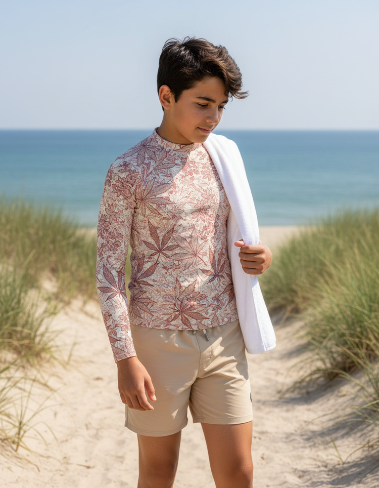 Youth Japanese Asanoha Rash Guard