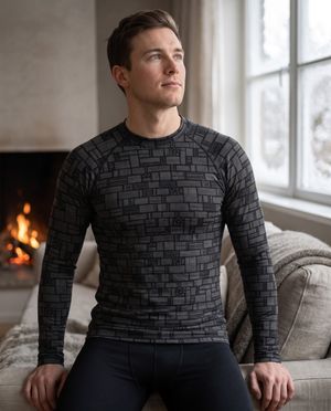 Stagger Base Layer Men's Rashguard — Lolekai