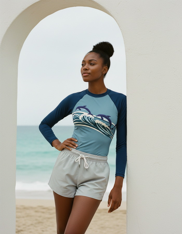 Rashguard — Women's Marine Blue Pod