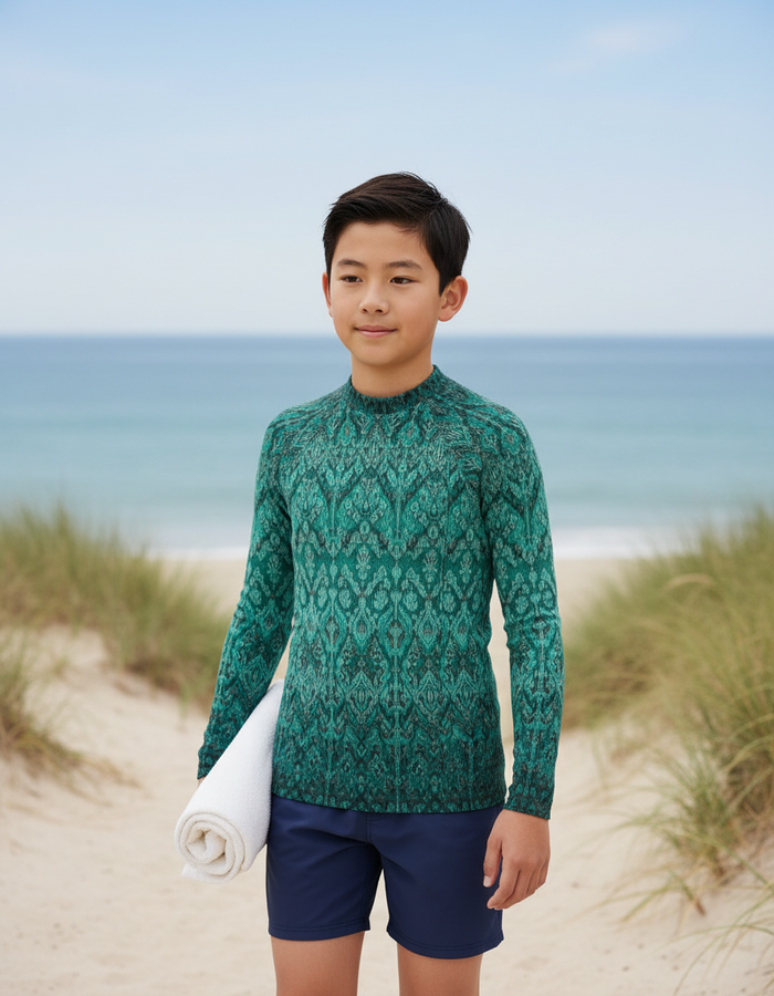 Rashguard — Youth Transformative Teal Siam
