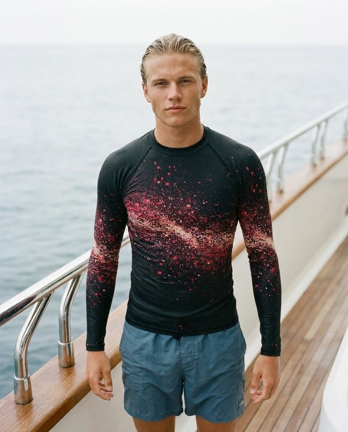 Rashguard — Men's Electric Fuchsia Pixelate