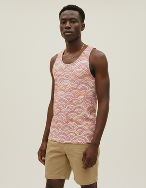 Men's Millennial Pink Kaze men's tank tops