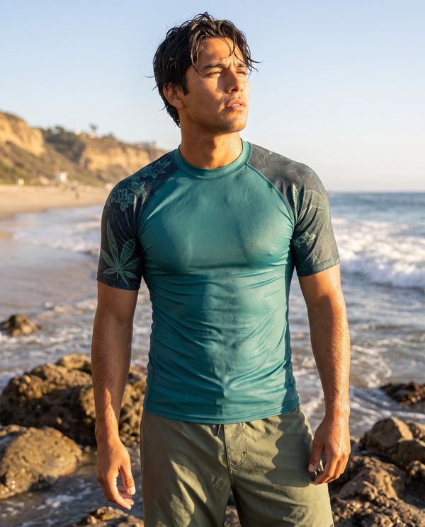 Men's Japanese Asanoha Rash Guard