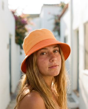 Citrus Orange Lavender & Plum bucket hats