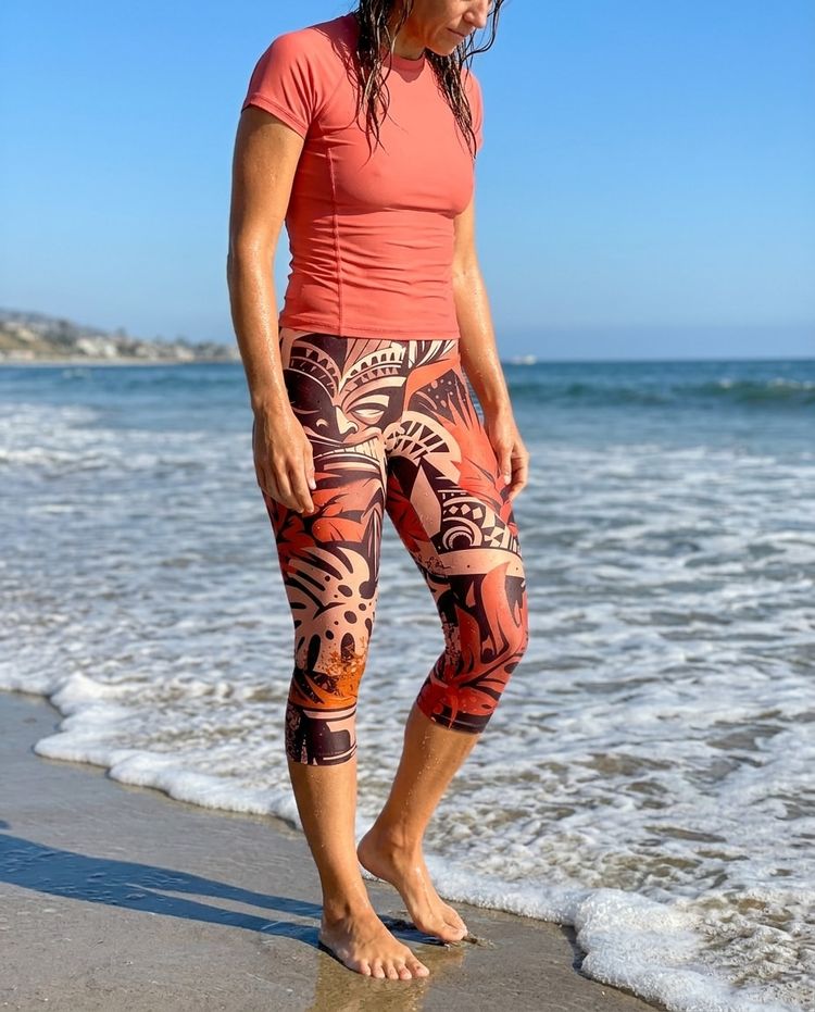 Makani Lehua swim & gym leggings