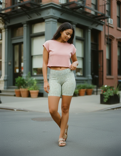 Jelly Mint Meadow Short Shorts Short Shorts — Dripper