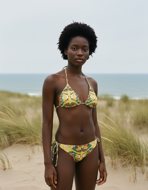 Lemon Yellow Alma String Bikini String Bikini — Lolekai