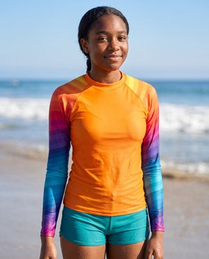 Girls Ripple girls youth rashguards