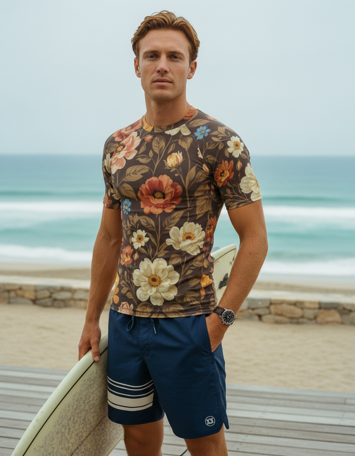 Rashguard — Men's Coffee Bean Elysium