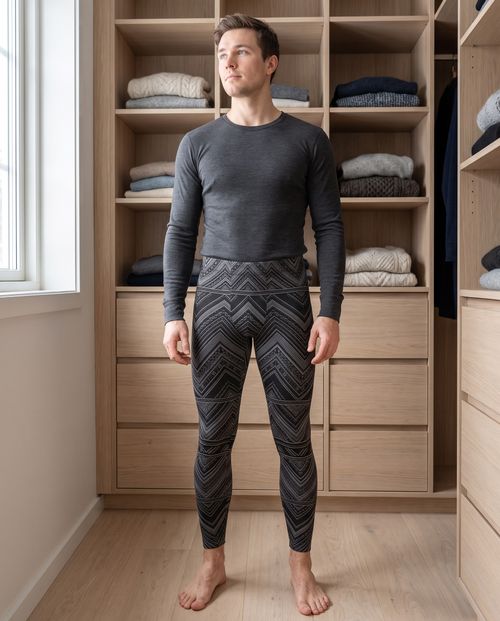 Graphite Chevronet Base Layer Bottoms