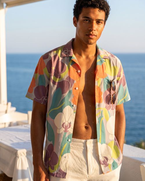Burnished Lilac Petal Hawaiian Shirt