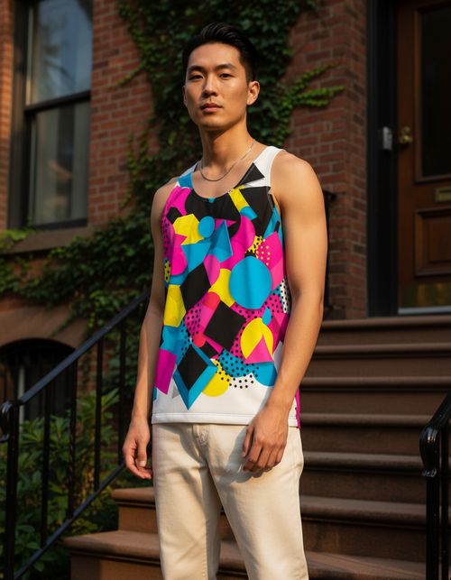 Men's Zigzag men's tank tops