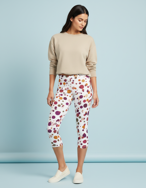 Polka Collection Capri Leggings capri leggings