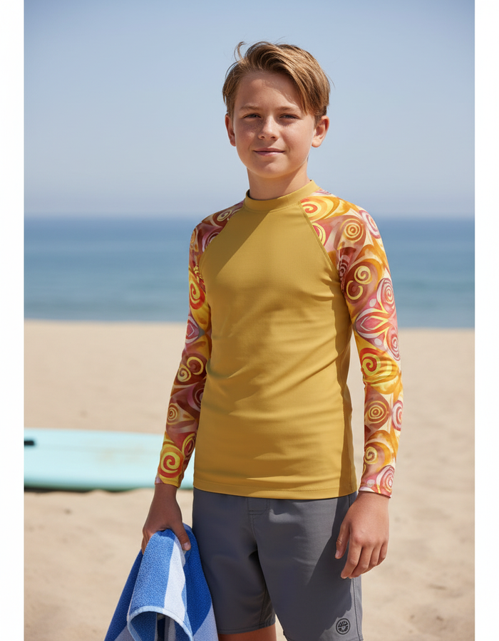 Rashguard — Youth Amber Haze Prism