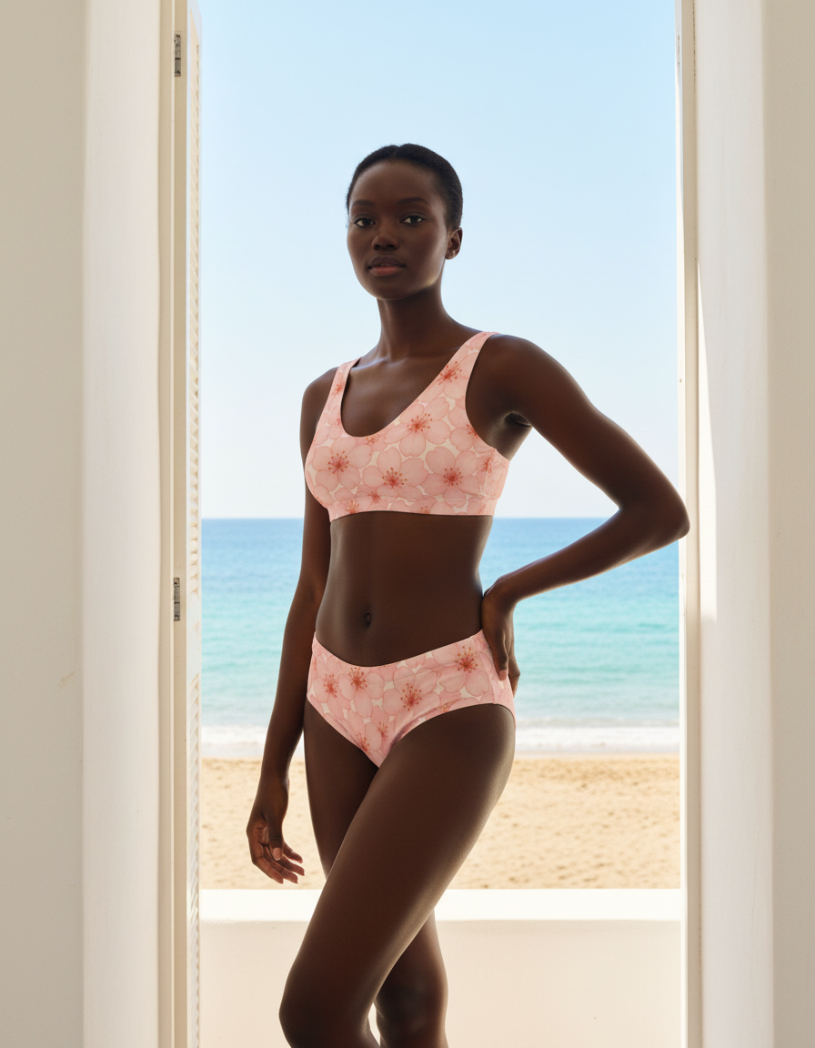 Petal High-Waisted Bikini Top