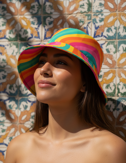Pink bucket hats — Dripper