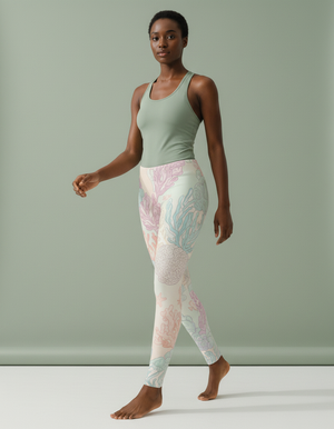 Muskmelon Reef full-length leggings