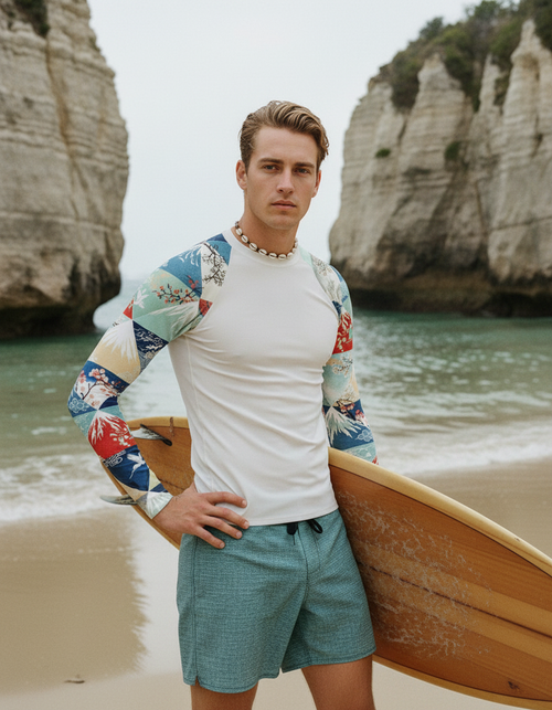 Rhodonite Zenith Rash Guard Men's Rashguard — Dripper