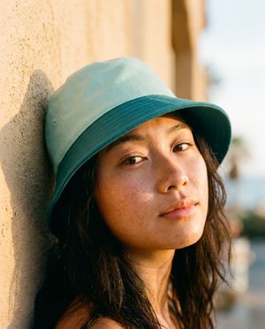 Transformative Teal Aubergine & Lilac bucket hats