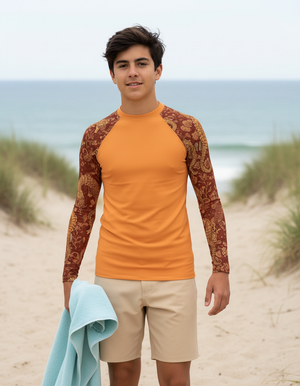 Youth Muskmelon Triton youth rashguards