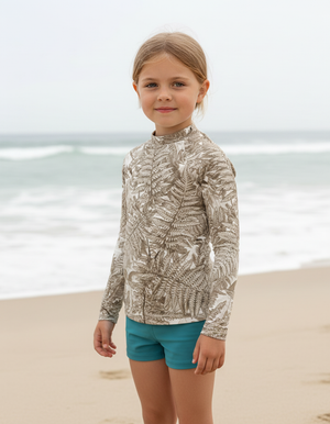 Angora Emerald Rash Guard Kids Rash Guard — Dripper