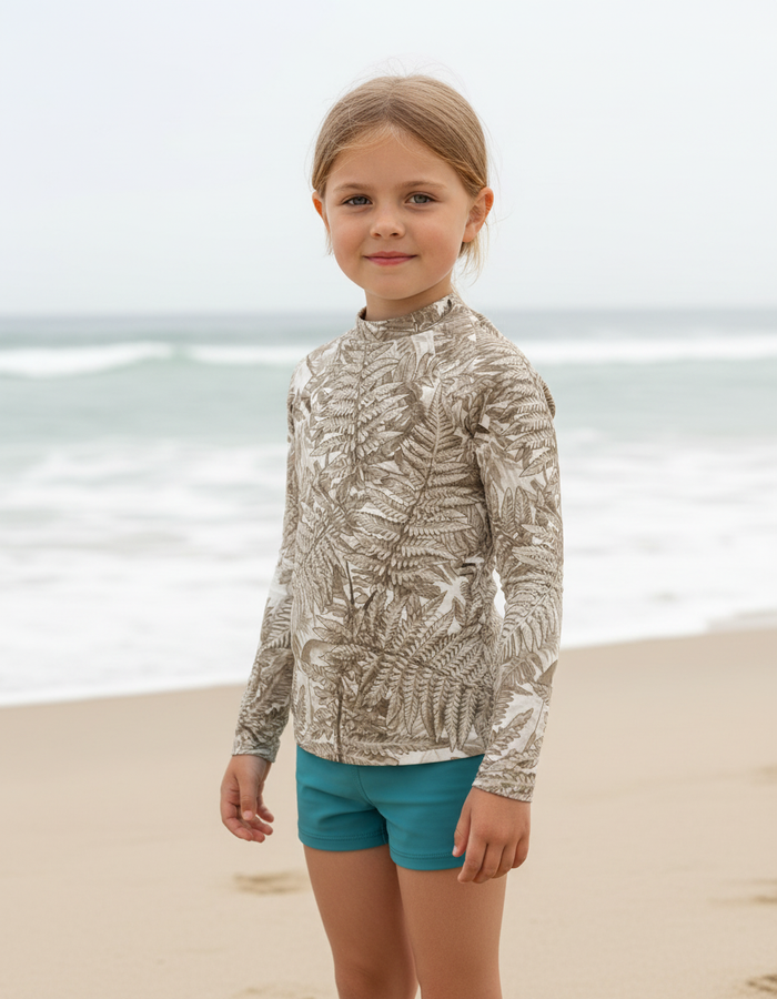 Rashguard — Kids Angora Emerald
