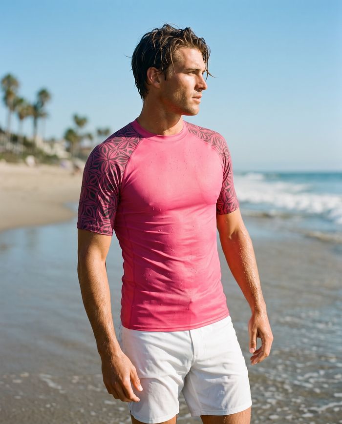 Rashguard — Men's Hot Pink Chord