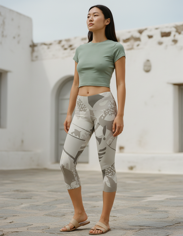 Women's Manta Ray Capri Leggings