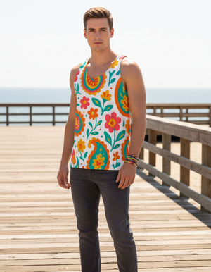 Men's Saffron tank tops