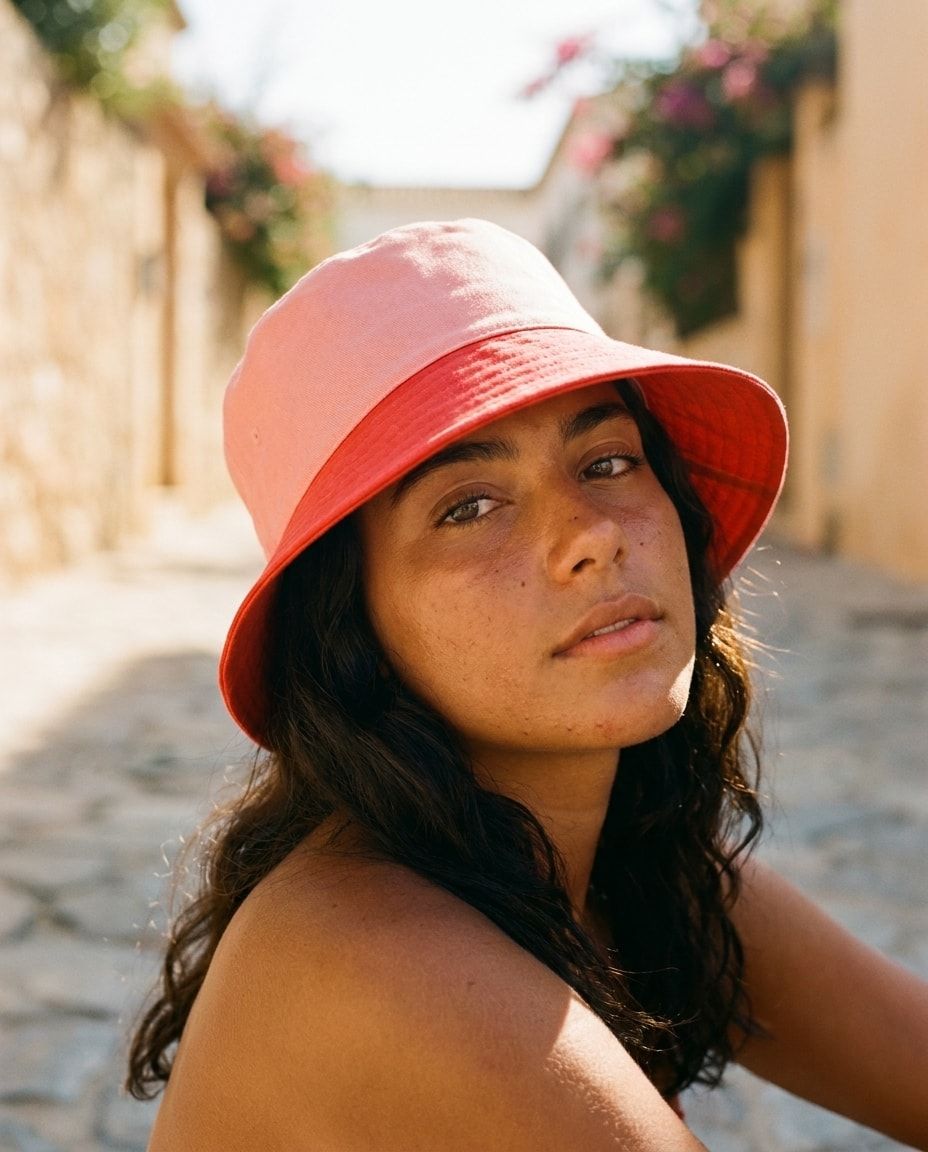 Lava Falls Cactus Bloom bucket hats