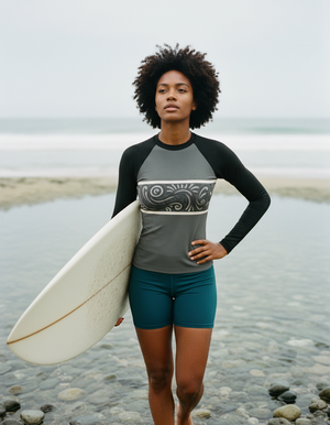 Women's Slate Basalt Procession women's rashguards
