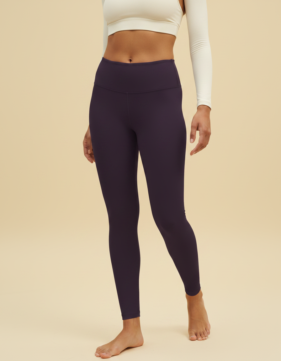 Full-Length Leggings in Eggplant