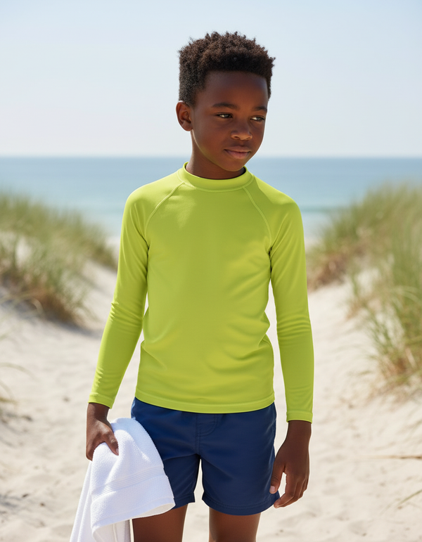 Kids Lime Rash Guard