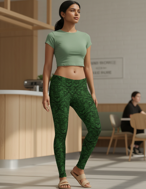 Runway Emerald Kumo full-length leggings