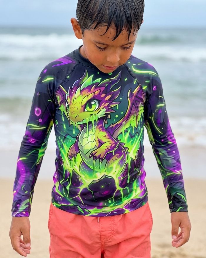 Rashguard — Boys Poison Baby Dragon
