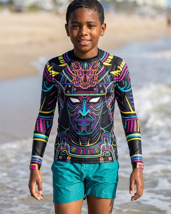 Neon Samurai Rash Guard rashguards