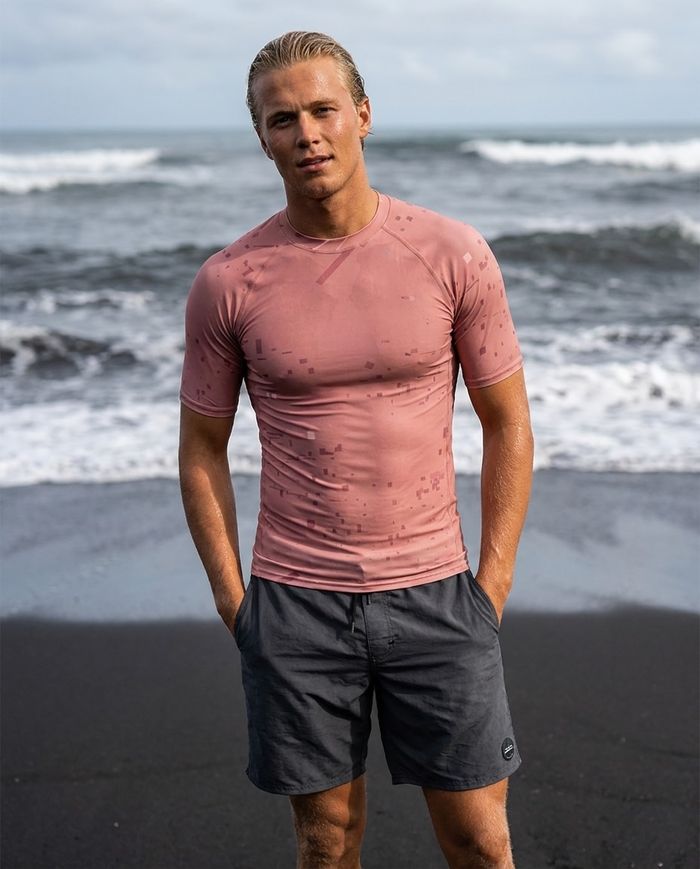 Rashguard — Men's Tea Rose Voltage